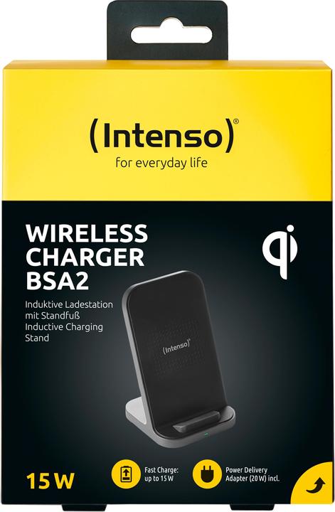 Actual product image Intenso Wireless Charger BSA2 Charger black (15 W)