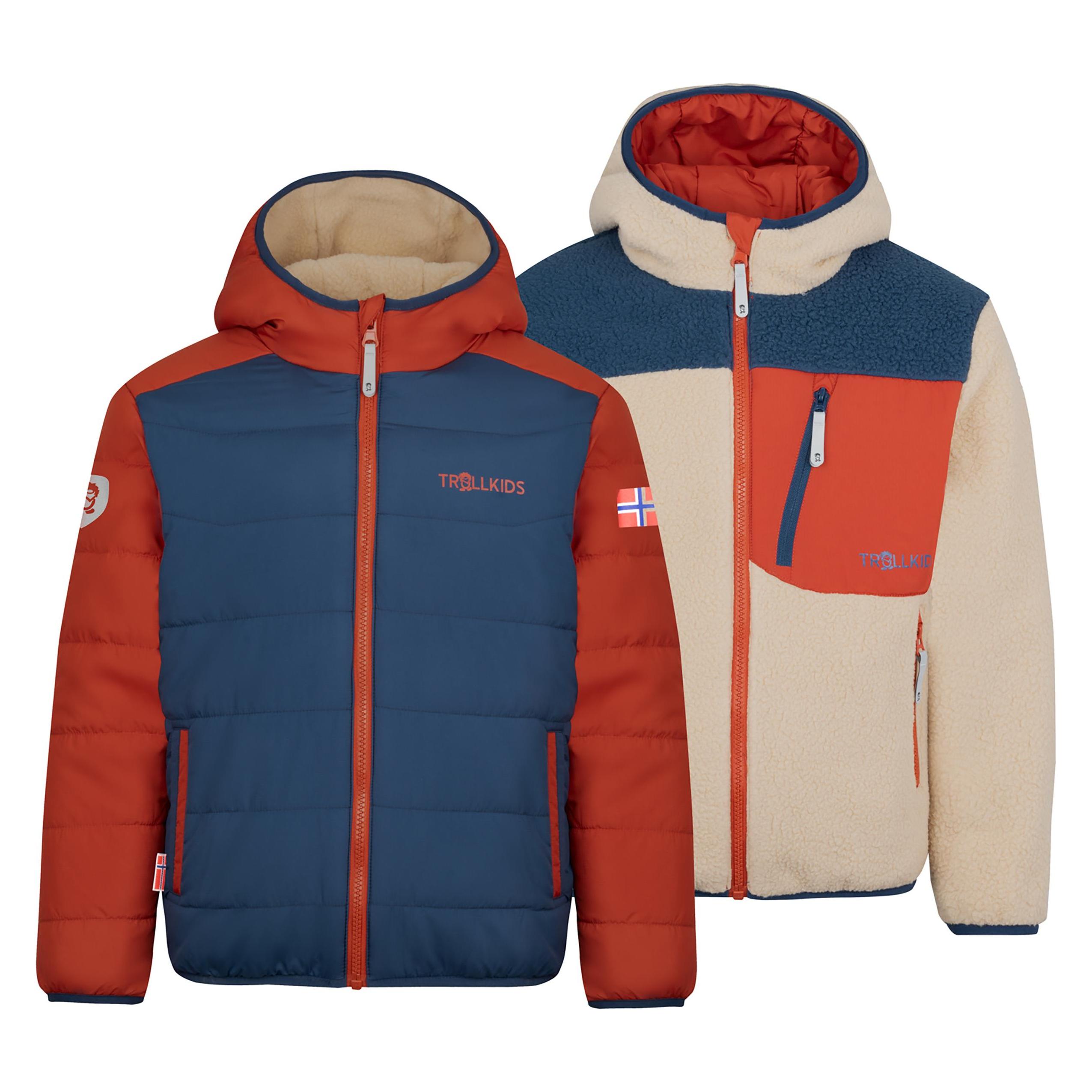 Trollkids, Jungen, Outdoorjacken, Kid's Sandvika Turnover Jacket (116), Mehrfarbig, 116