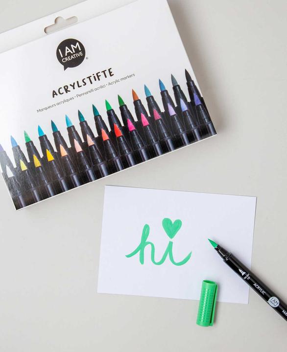 Produktbild I Am Creative Wasserfeste Acryl Permanent Brush Marker (30x)