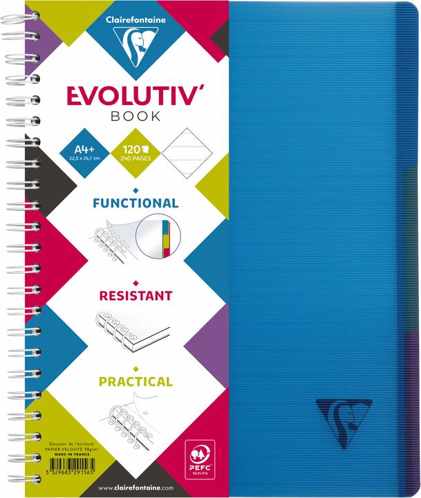 Immagine prodotto Clairefontaine Libro Evolutiv (A4+, Righe, Copertina morbida)