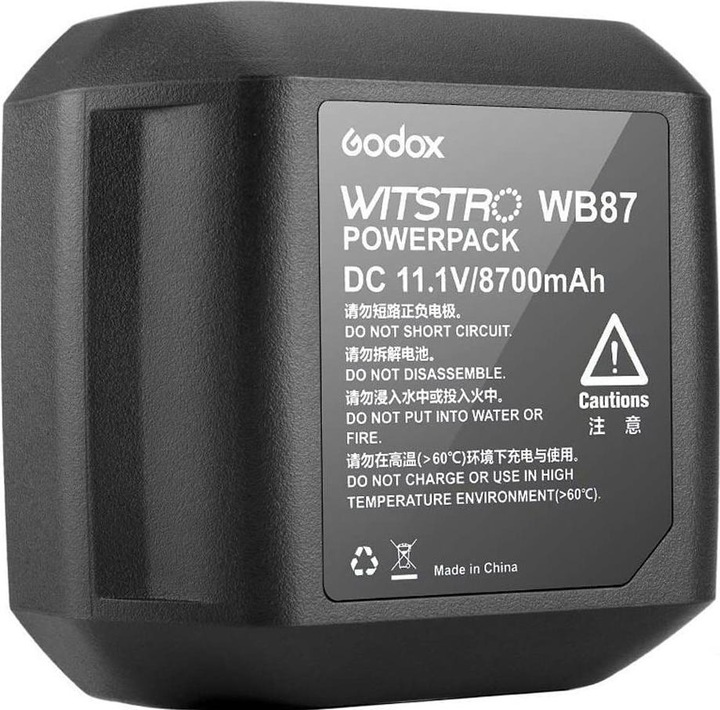 Actual product image Godox WB87 Battery, for AD600 series