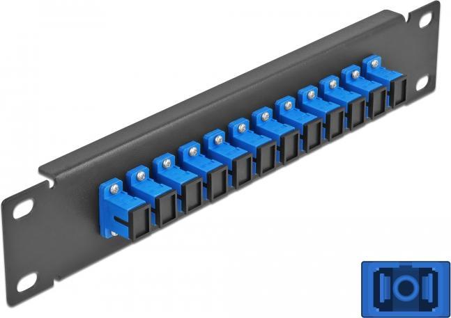 Immagine prodotto Delock 10? LWL Patchpanel 12 porte SC Simplex blu 1 U nero