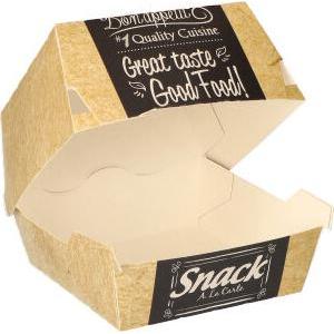 Papstar, Einweggeschirr, 86634 Einweg-Lebensmittelbehälter Karton Beige (50 x)