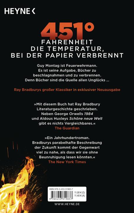 Produktbild Fahrenheit 451 (Deutsch, Fritz Güttinger, Ray Bradbury, 2018)