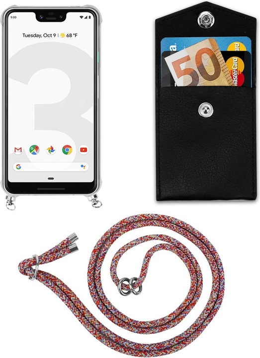 Produktbild Cadorabo TPU Handy Kette SILBER Cover