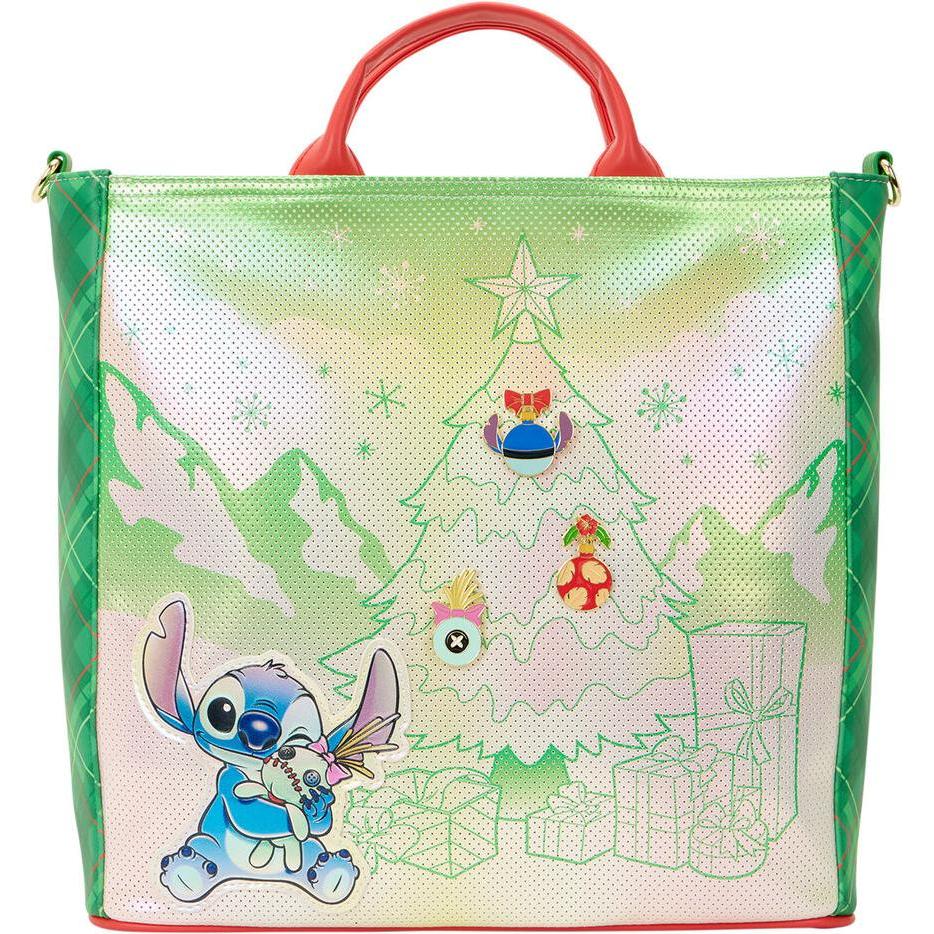 Loungefly, Donne, Borsa, Disney Stitch Holiday Bag, Multicolore