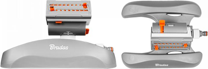 Produktbild Bradas Turbo-Kreisregner WHITE LINE grau/weiss/orange Rasensprenger für kleine & (Kreisregner)