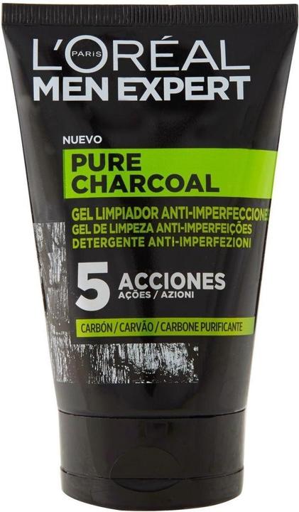 Actual product image L'Oréal Paris L'Oreal Paris Men Expert Pure Charcoal Gel Limpiador 100 ml (Cleansing Foam, 100 ml)