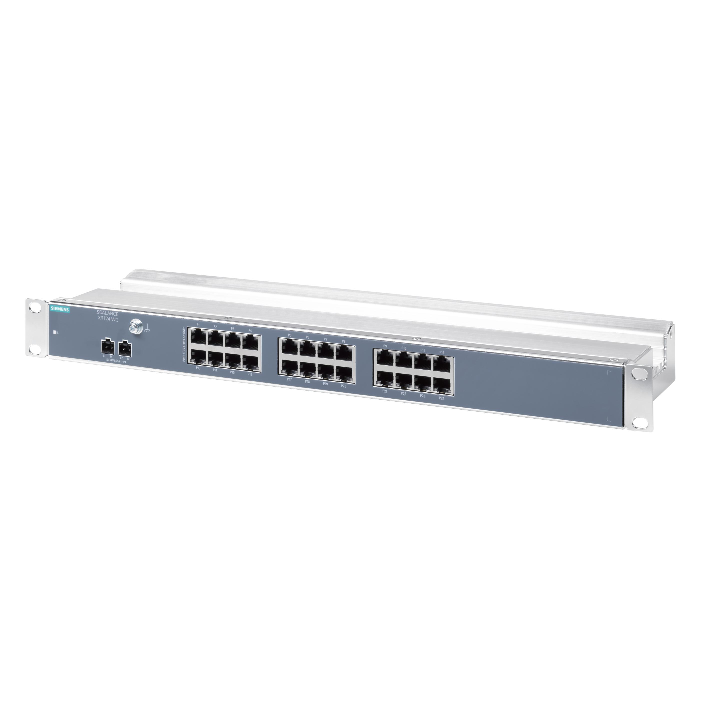 Siemens 6GK5124-0BA00-2AR3 Industrial Ethernet Switch (24 Ports), Netzwerk Switch