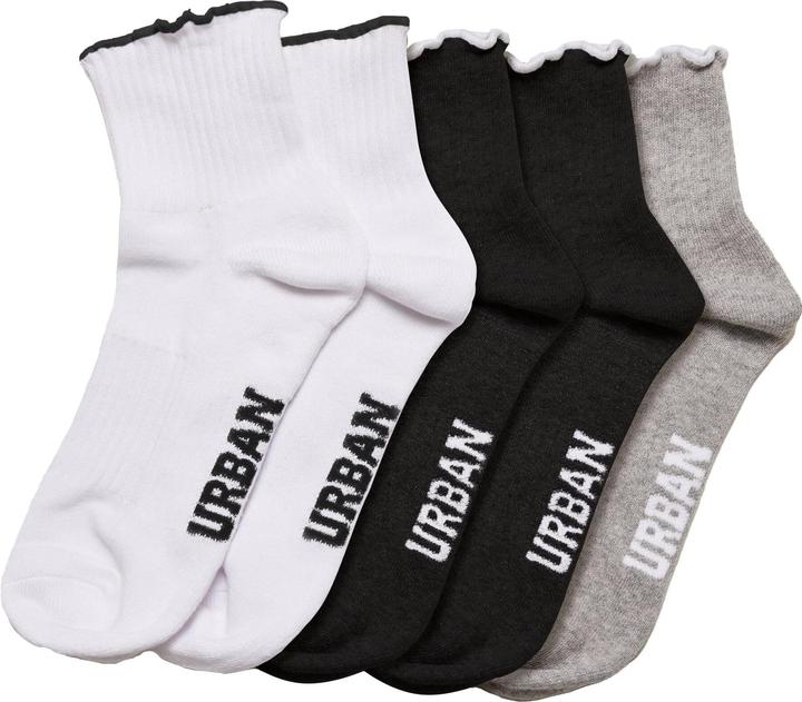 Produktbild Urban Classics Girly Small Edge Socks 4-Pack (4er Pack, 35 - 38)
