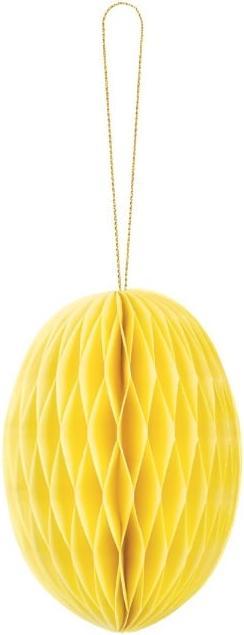 Produktbild Partydeco Paper decoration honeycomb Egg, yellow, 12 cm (1 pkt / 1 pc.) (1 x)