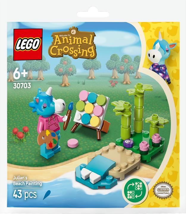 Actual product image Animal Crossing Jimmy's beach painting (30703, LEGO Animal Crossing)