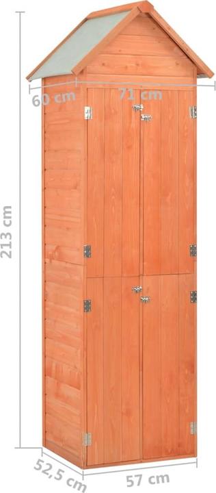 Actual product image vidaXL Geräteschuppen