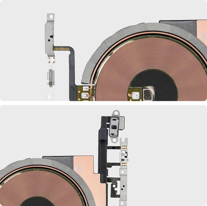 Actual product image Clappio QI / MagSafe + NFC replacement part iPhone 13