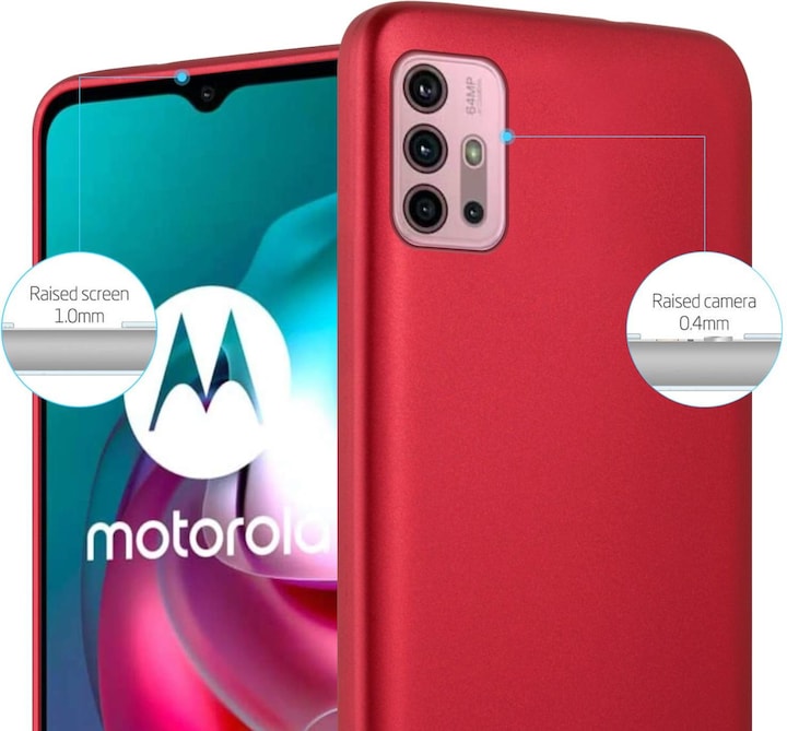 Actual product image Cadorabo TPU Matt Metallic Sleeve (Motorola Moto G10, Motorola Moto G30)