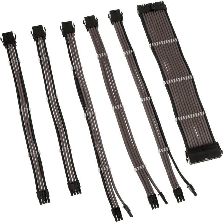 Kolink Core Adept Braided Cable Extension Kit - Gunmetal, Interne Kabel (PC)