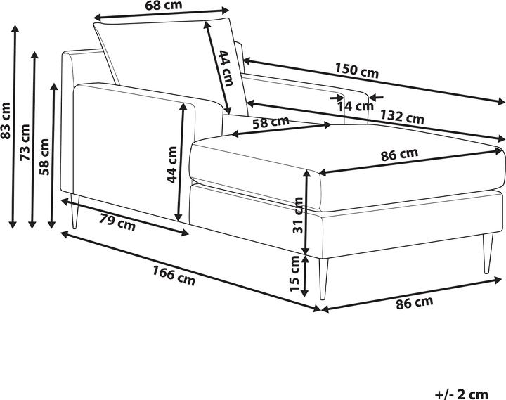 Actual product image Beliani Gueret (Recamiere)