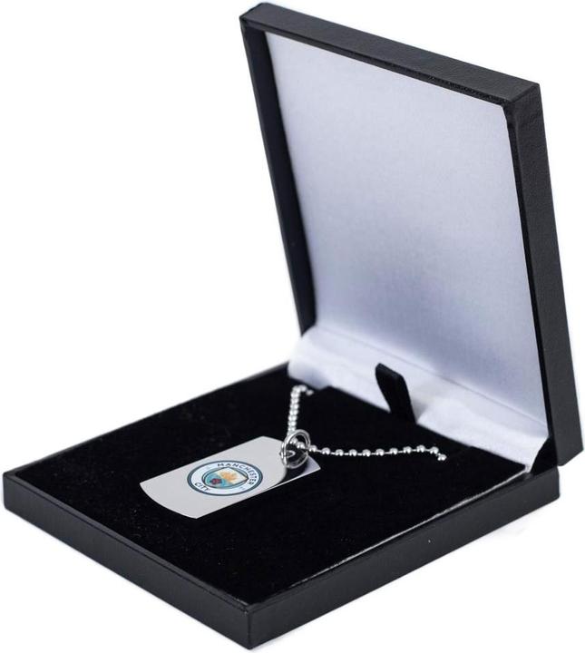 Produktbild Manchester City FC Wappen Erkennungsmarke und Kette Edelstahl (100% synthetisches Material)
