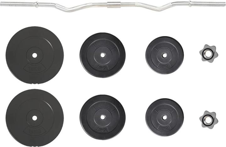 Image du produit vidaXL Langhantel mit Gewicht (1 x 60 kg)