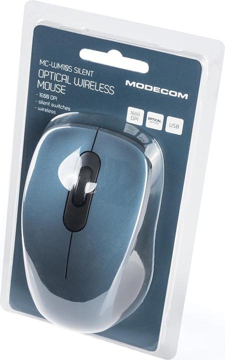 Produktbild Modecom MC-WM10S Maus Beidhändig RF Wireless Optisch 1600 DPI (Kabellos)