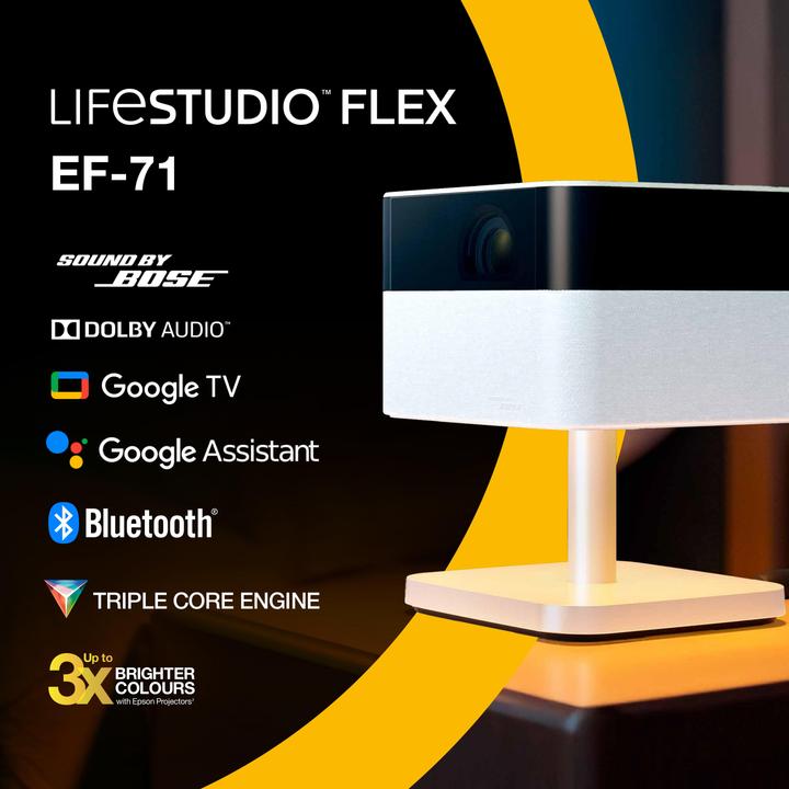 Produktbild Epson Lifestudio Flex - EF-71 Diamond Wh (Full HD, 700 lm, 1.2:1)