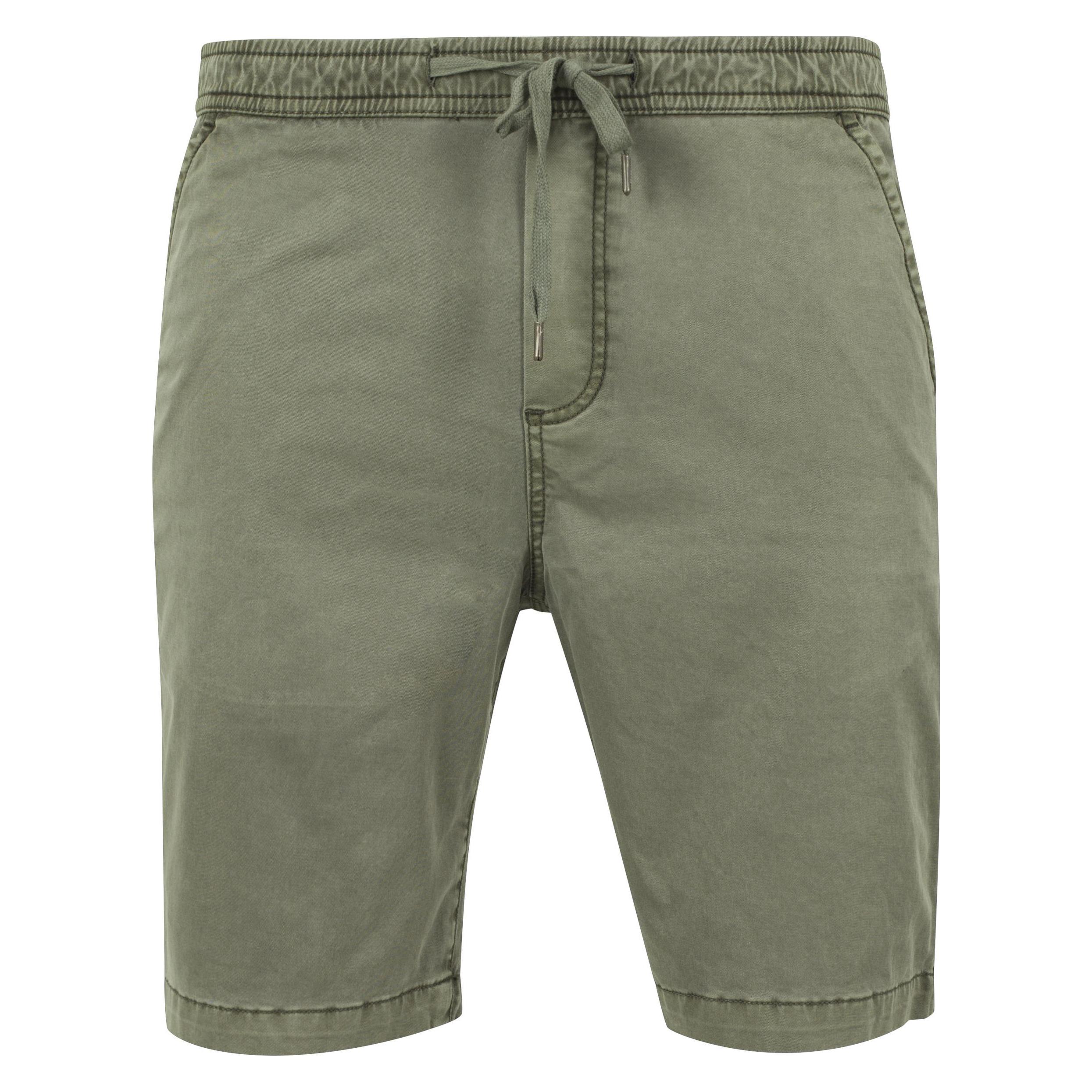 Urban Classics, Herren, Shorts, Stretch Twill Joggshorts - 1202, Grün, (3XL)