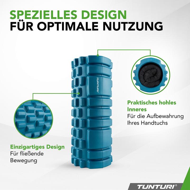 Immagine prodotto Tunturi Yoga Massageroller 33 cm Petrolblau
