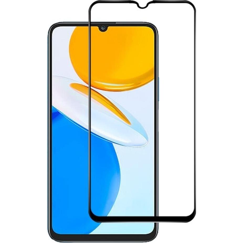 Screenguard Honor X7 Full Screen Panzerglas Schutzfolie 2.5D 9H (1 Stück, Honor X7), Smartphone Schutzfolie, Schwarz