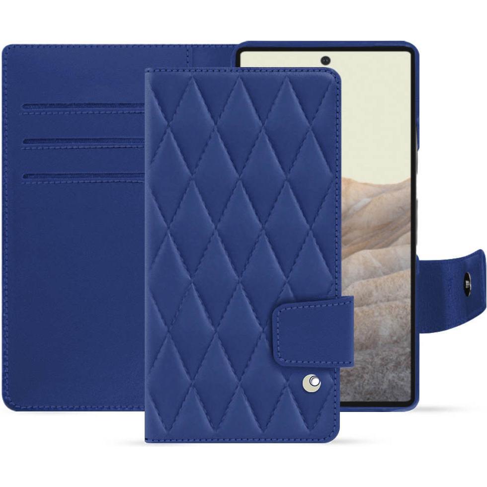 Noreve Lederschutzhülle Wallet (Google Pixel 7), Smartphone Hülle, Blau