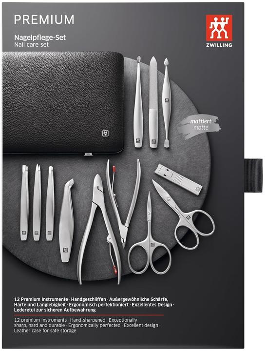 Actual product image Zwilling TWINOX frame case, 12 pcs | leather | black