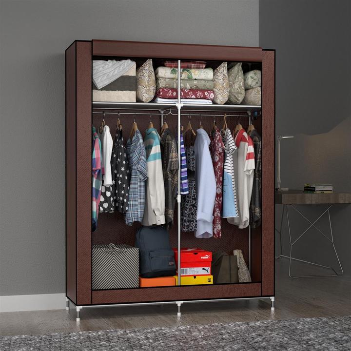 Image du produit Intirilife Armoire 108x45x170 cm en BIBER BRAUN (108 x 45 x 170 cm)