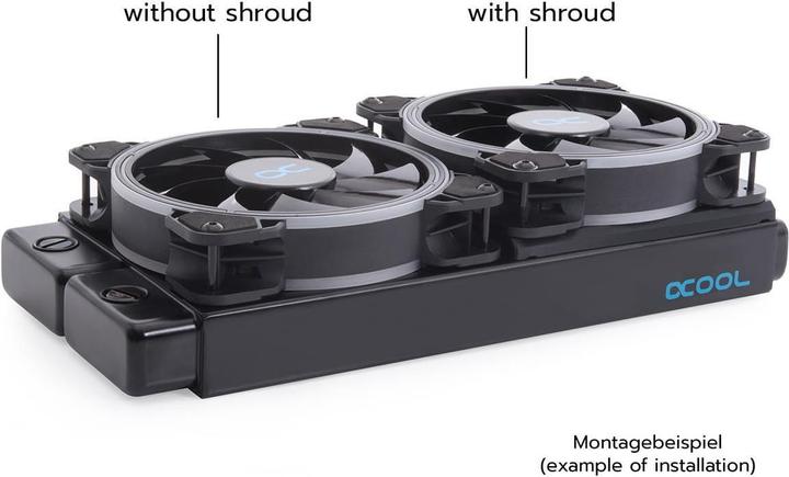 Productafbeelding Alphacool Beschermkap & ontkoppeling 120mm (7mm dik) incl. 4x M3x37mm schroeven