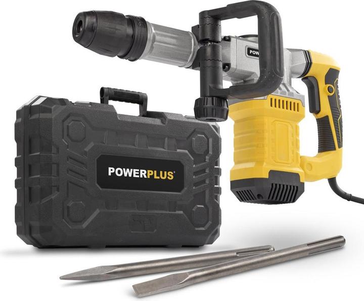 Powerplus Demolition Hammer 1300W - 2 Acc. (Electrical connection)