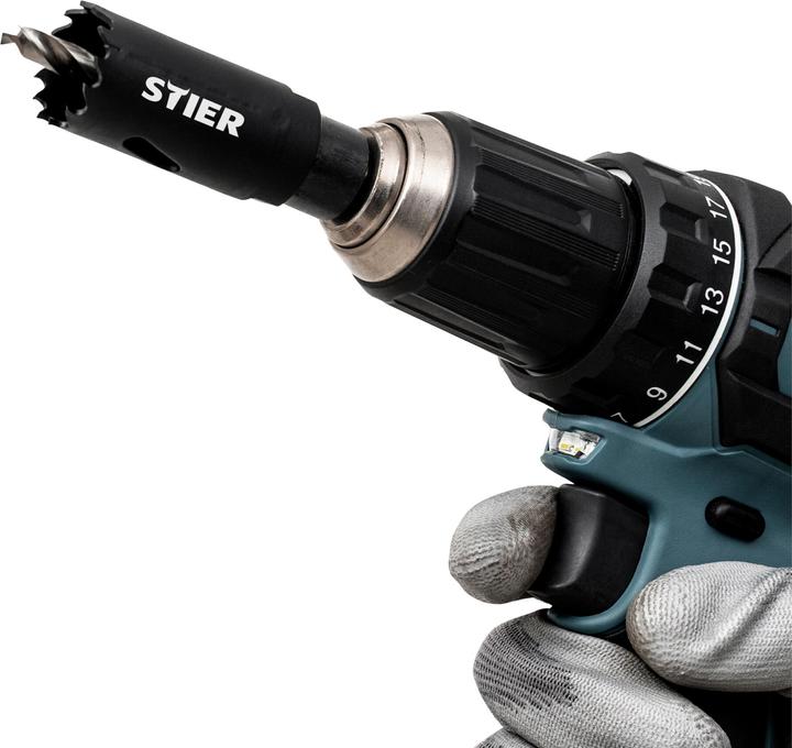 Produktbild Stier Lochsägen-Set HSS-Co8 Bimetall, 21-teilig, 19 - 121 x 44 mm (121 mm)