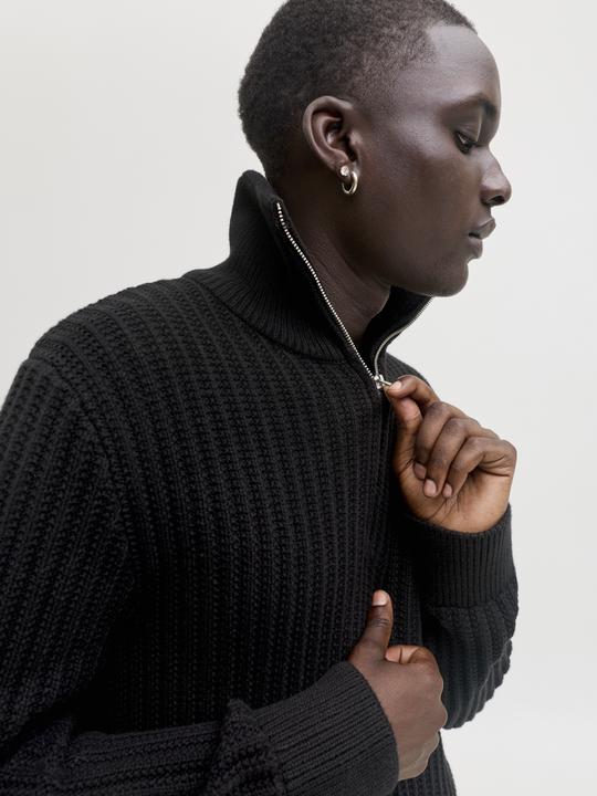 Actual product image Jack & Jones Jprblaspencer Knit Half Zip Styd Aw25 (XL)