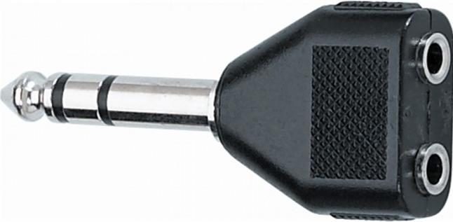 Produktbild Quik Lok AD/23 Klinke TRS Stereo 6,3 Adapter/2x miniJack TRS Stereo 3,5 Buchse (Klinkenadapter)