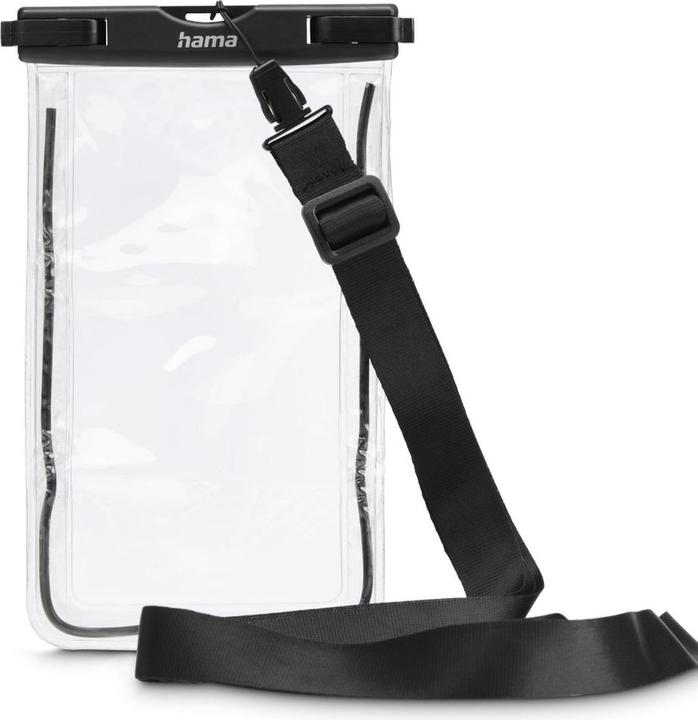 Actual product image Hama Wasserdichte Handyhülle, bis 6,7", IPX8, Unterwasserhülle, zum Umhängen, SW