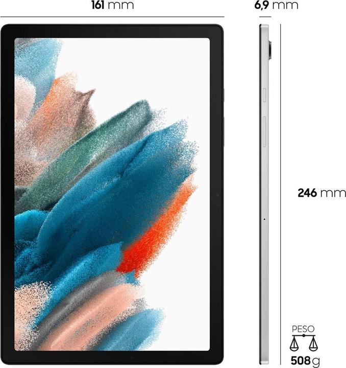 Productafbeelding Samsung Galaxy Tab A8 (Alleen WLAN, 10.50", 32 GB, Zilver)