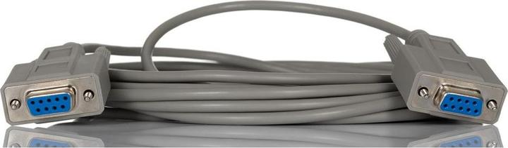 Actual product image RS PRO Serial cable / 9-pin, D-Sub female / 9-pin, D-Sub female, 5m, grey, CE, REACH (5 m)
