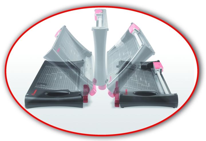 Image du produit Ecobra Machine de coupe double Dimensions de la table mm : 520 x 270 x 70, hauteur de coupe : max. 1,0 mm (10 feuilles, A4)