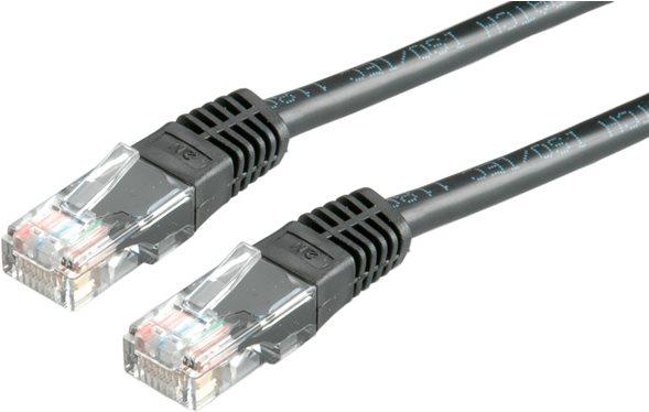 Productafbeelding Roline UTP-patchkabel cat.6, zwart, 2m (U/UTP, CAT6, 2 m)
