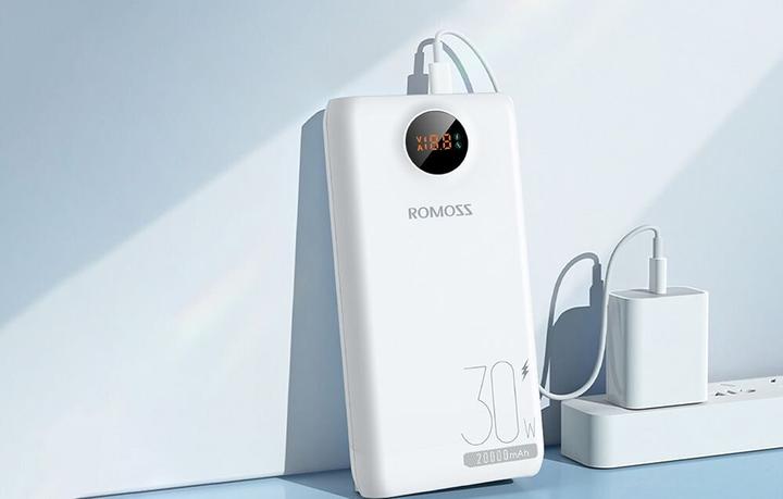 Image du produit Romoss SW20S Pro Powerbank 20000mAh, 30W (blanc) (20000 mAh, 30 W, 74 Wh)