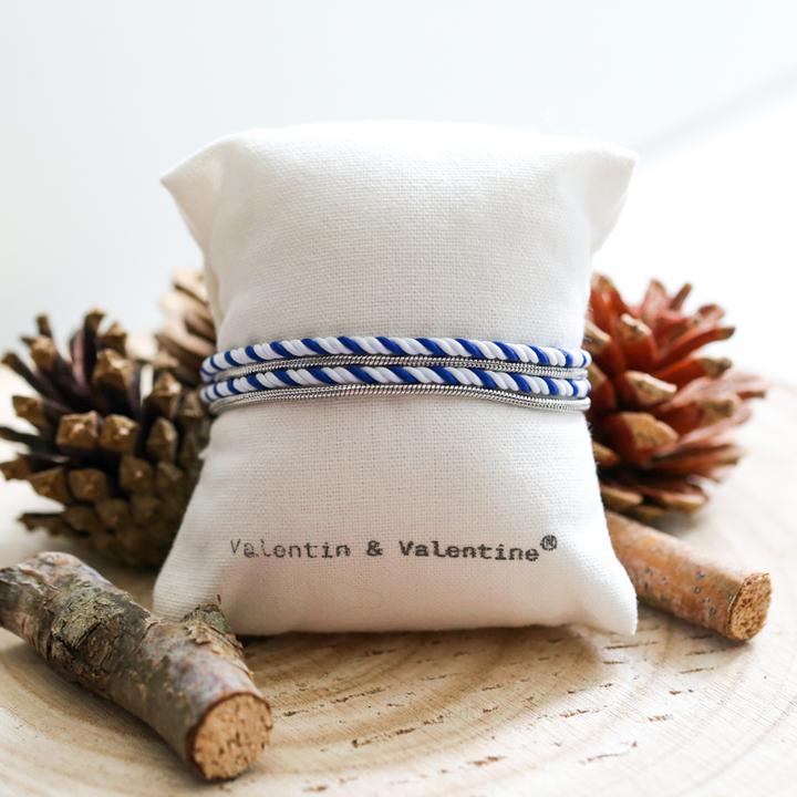 Immagine prodotto Val&Val Bracciale da uomo bianco e blu (Acciaio inossidabile)