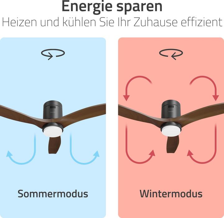 Image du produit Hombli Deckenventilator mit Licht (43 dB)