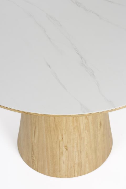 Image du produit White Label Living Dining Table Almira Round Oak