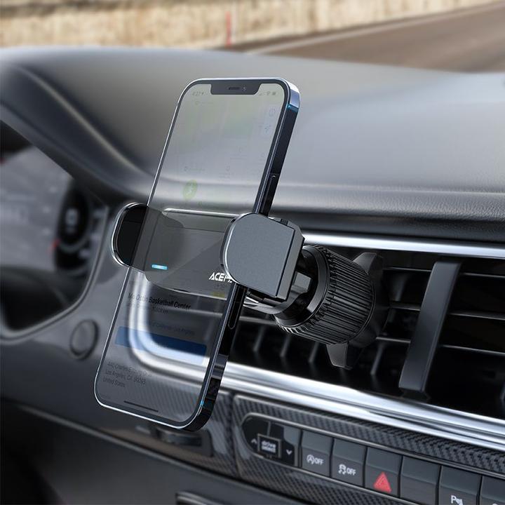 Image du produit Acefast support de téléphone automatique pour voiture sur la grille de ventilation noire (D9 black)