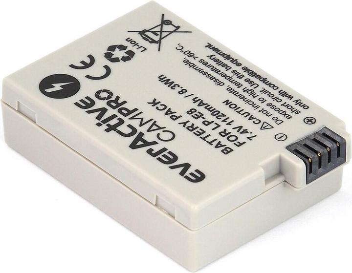 Actual product image Everactive Battery Replacement for Canon LP-E8 1120 mAh (EVB018) (Camera battery)