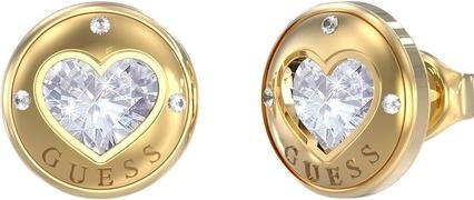 Guess Rolling Hearts Romantic Gold Plated Earrings JUBE03349JWYGT/U (Edelstahl)