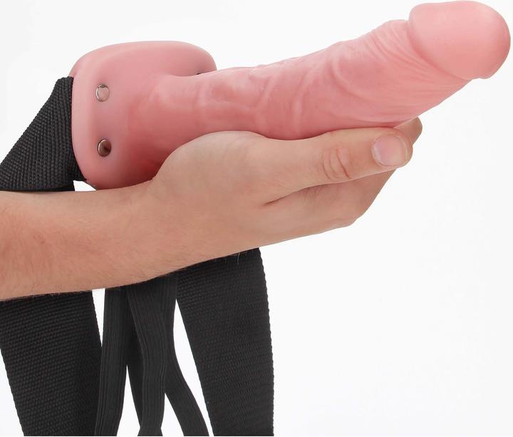 Image du produit RealRock Hollow Strap-on without Balls - 8" / 20,5 cm