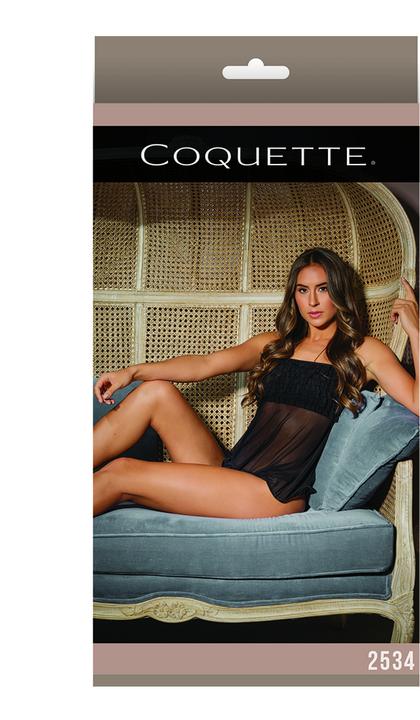Produktbild Coquette Ruffle Baby Doll - Black - OS (One Size)